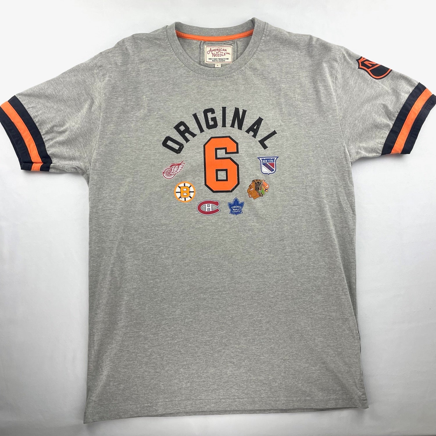 Original Six NHL 47 Brand Men's Dark Grey Blake T-Shirt — Maison