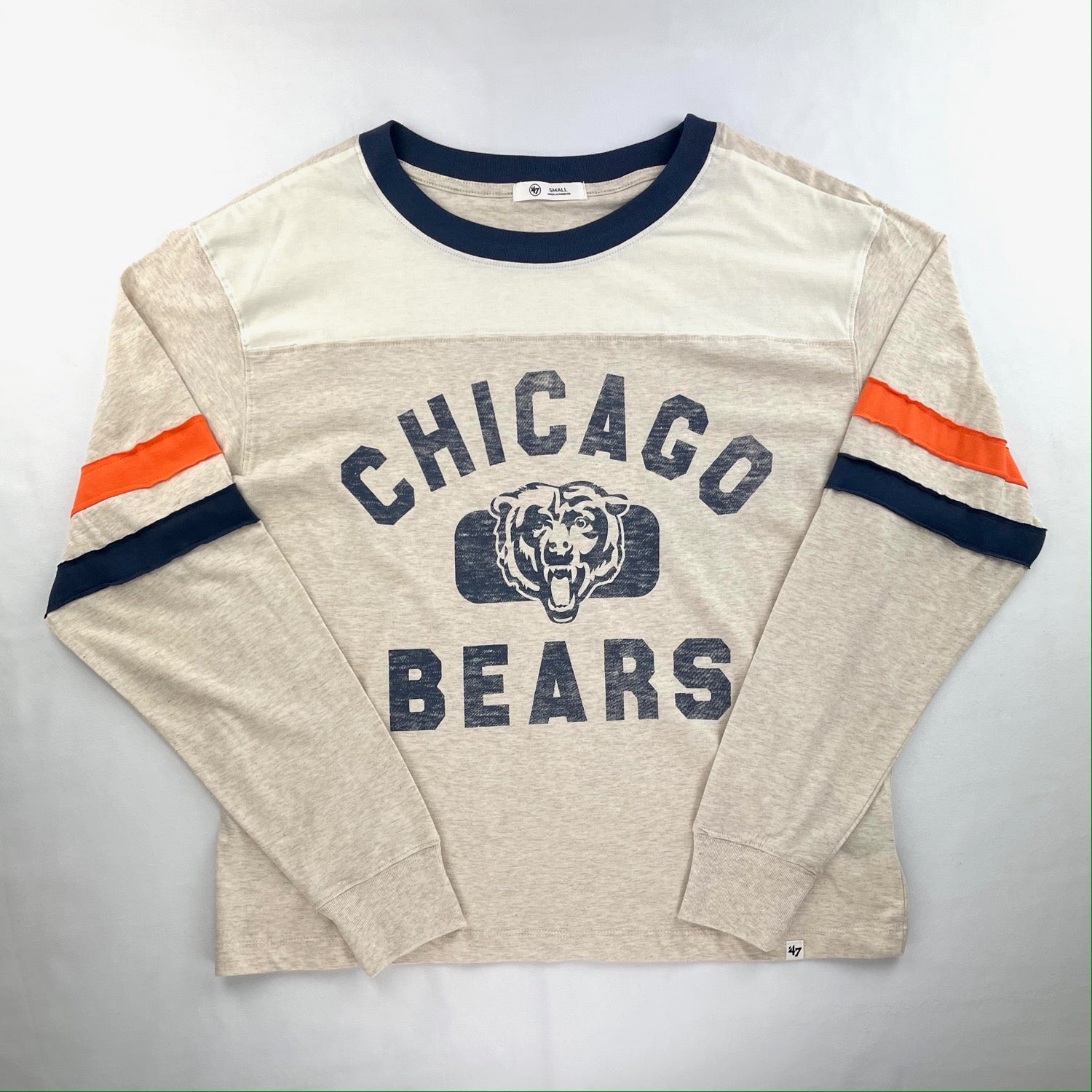 Chicago Bears Oversized Long Sleeve Tee Nfl Fan Gear And Urban Football Style The Denim Lounge 