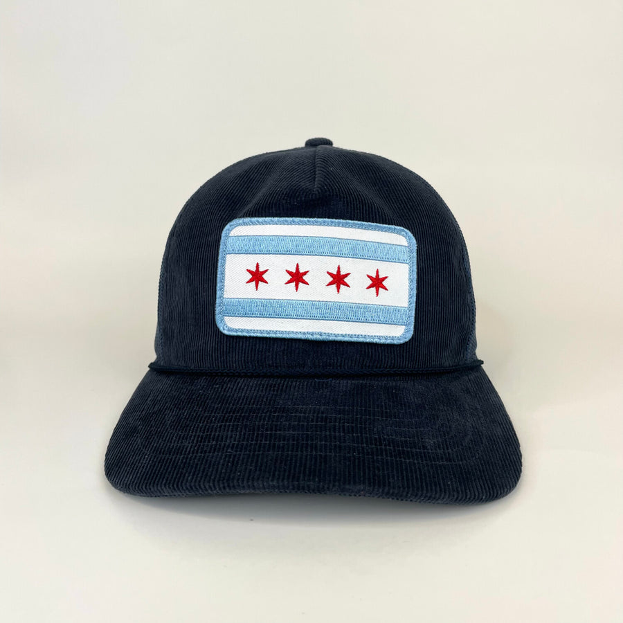 Chicago Flag Corduroy Trucker Hat